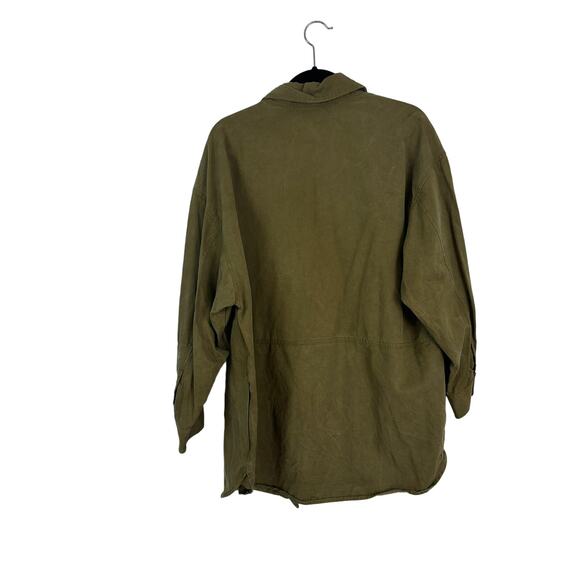 H&M Oversized Utility Shacket Cotton Lyocell Women’s M — Workwear Streetwear - Picture 3 of 8